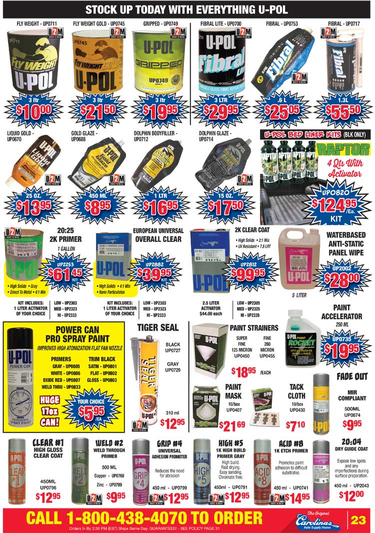 Carolinas Auto Supply House - Circular page 23