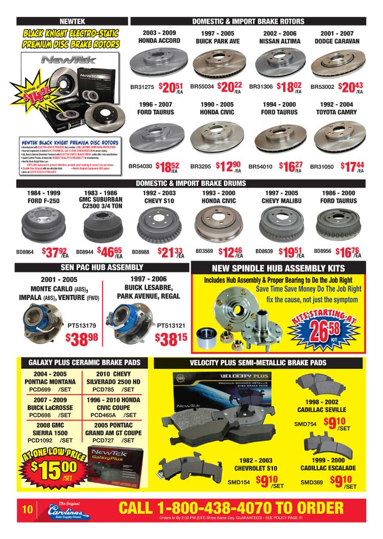 Carolinas Auto Supply House - Circular page 10