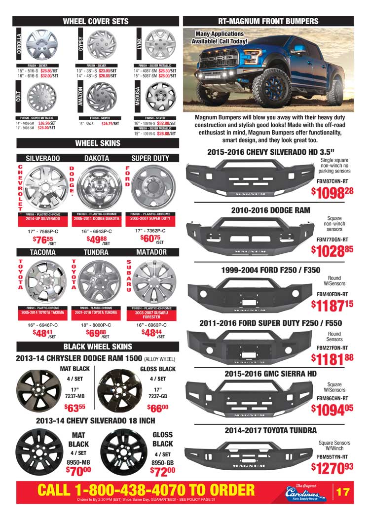 Carolinas Auto Supply House - Circular page 17