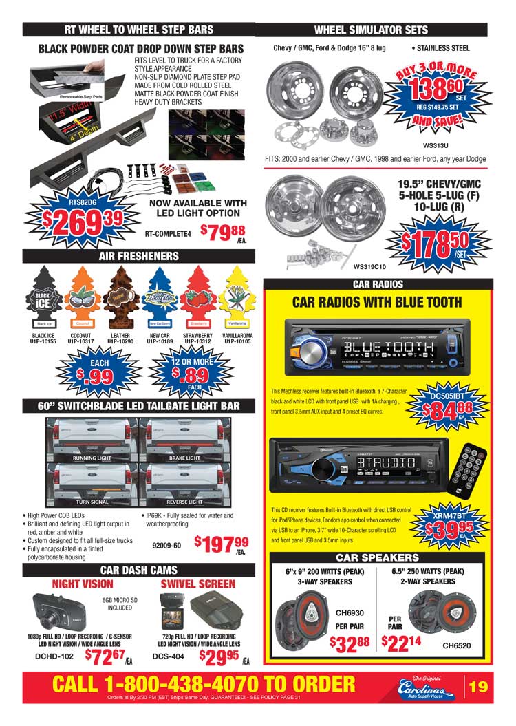 Carolinas Auto Supply House - Circular page 19