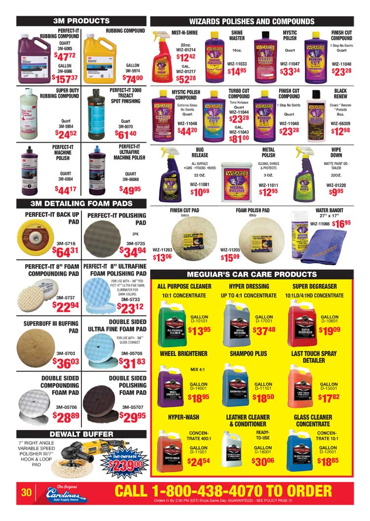Carolinas Auto Supply House - Circular page 30