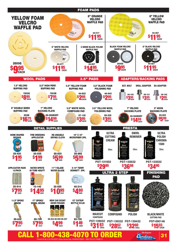 Carolinas Auto Supply House - Circular page 31