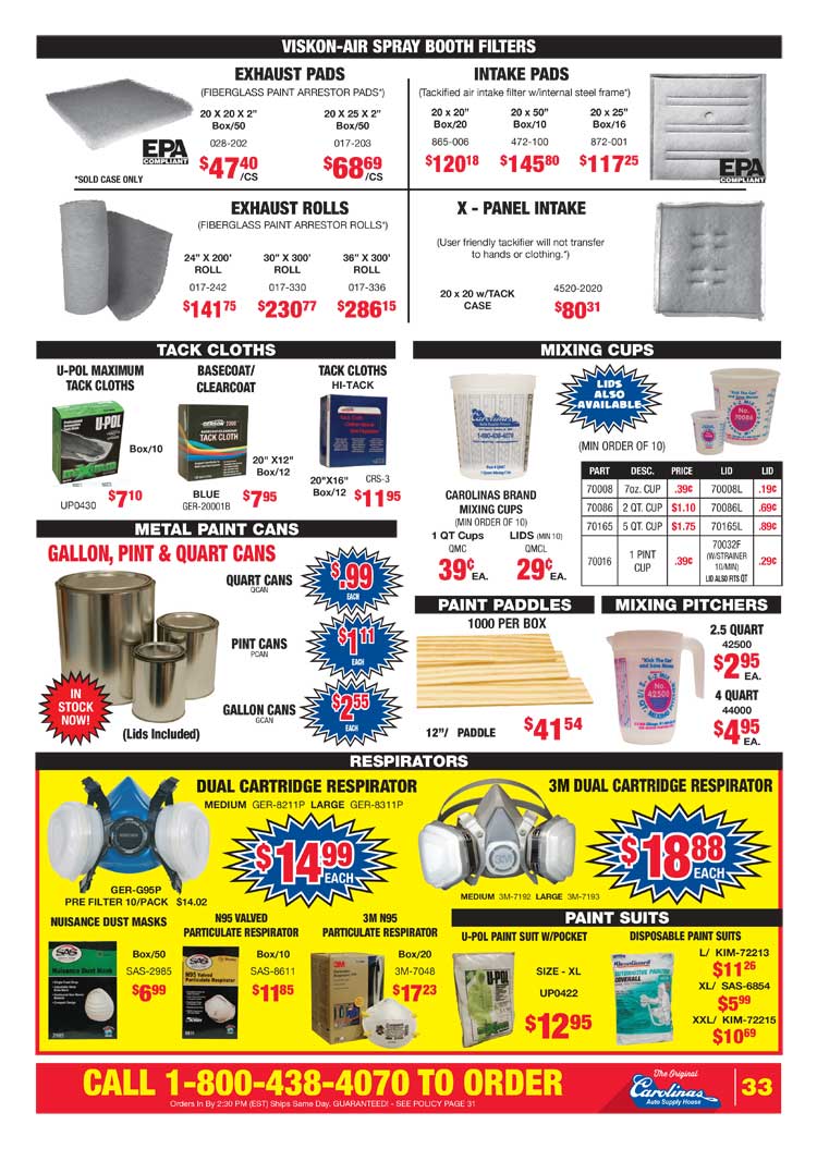 Carolinas Auto Supply House - Circular page 32